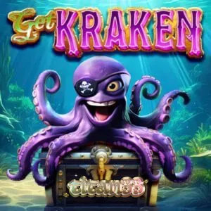 Tampilan visual slot Get Kraken dengan simbol Kraken di gulungan tengah